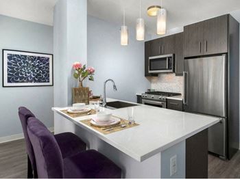 Marble mosaic backsplash
